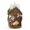 Bougie à motif de crèche, assortiment, 3 po x 5 po