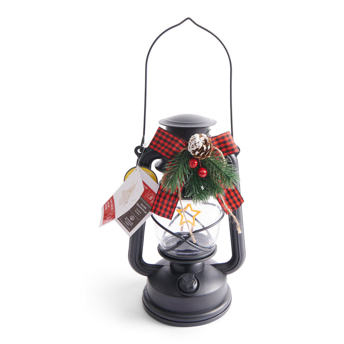 Holiday Lantern, 6-in x 4.5-in x 10-in.