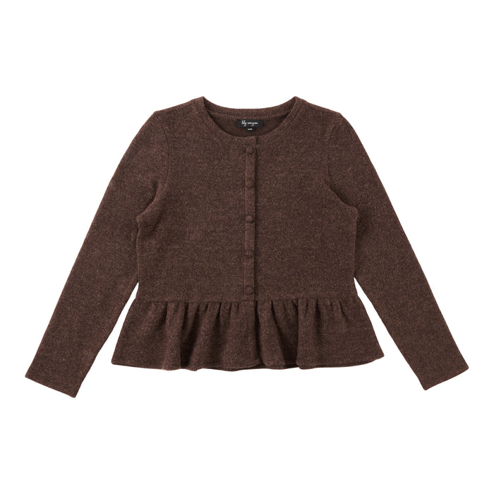 Haut en tricot avec bouton à l’avant lily morgan pour femmes