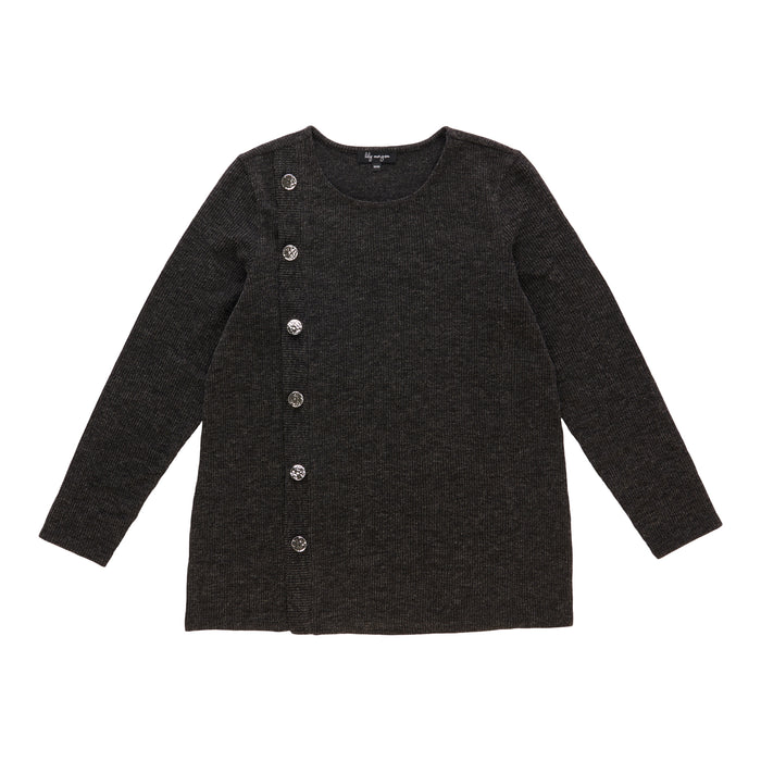 Chandail en tricot avec boutons à l'avant lily morgan pour femmes