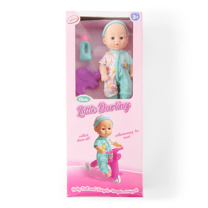 Baby Doll With Tricycle Gift Set, 5 Piece