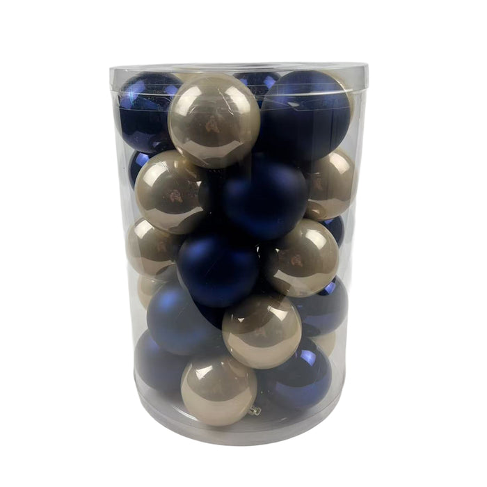 Boules de Noël des Fêtes, 60 mm – emb. de 34