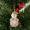 Décoration de bonhomme de neige aux allures de pain d'épice, 2 po x 3,4 po