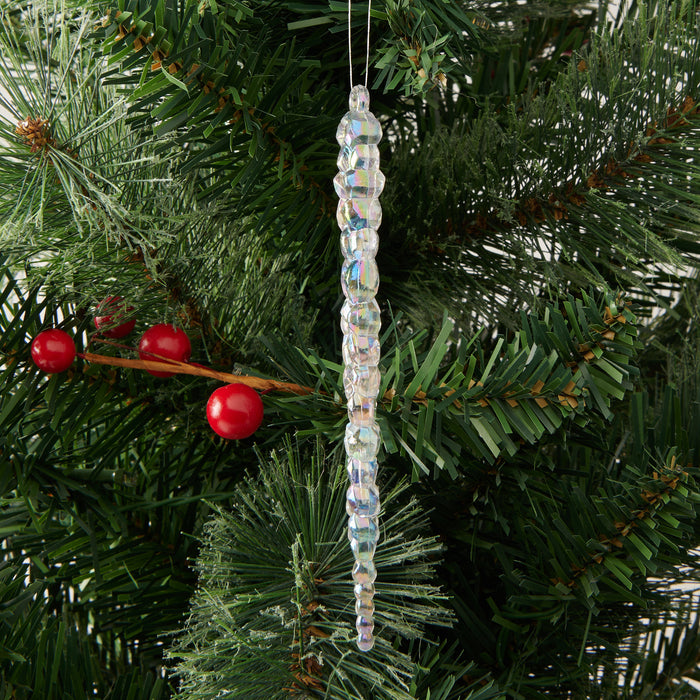 Décorations de glaçons irisés, 5,7 po, emb. de 6