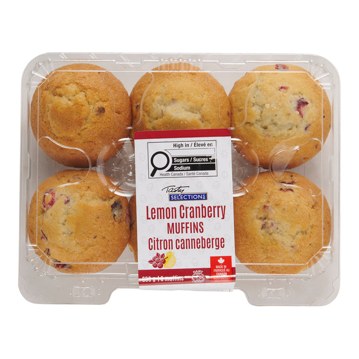Muffins aux canneberges et au citron, emb. de 6, 600 g