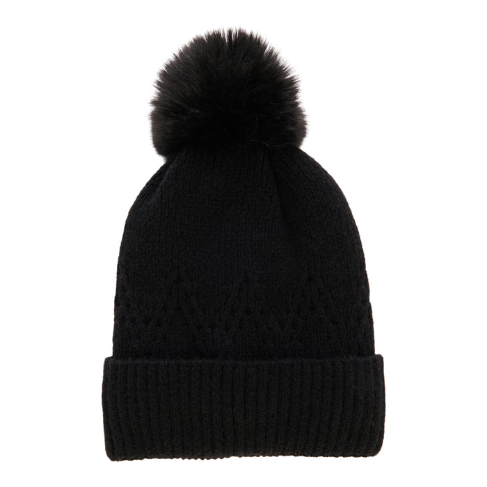 Tuque à maille torsadée pour femmes