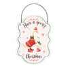 Holiday Animal Sign, English, 6-in x 8.3-in.