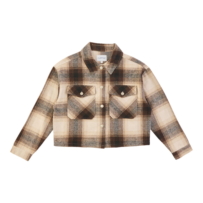 Veste-chandail courte carreautée, récolte, mySTYLE pour femmes