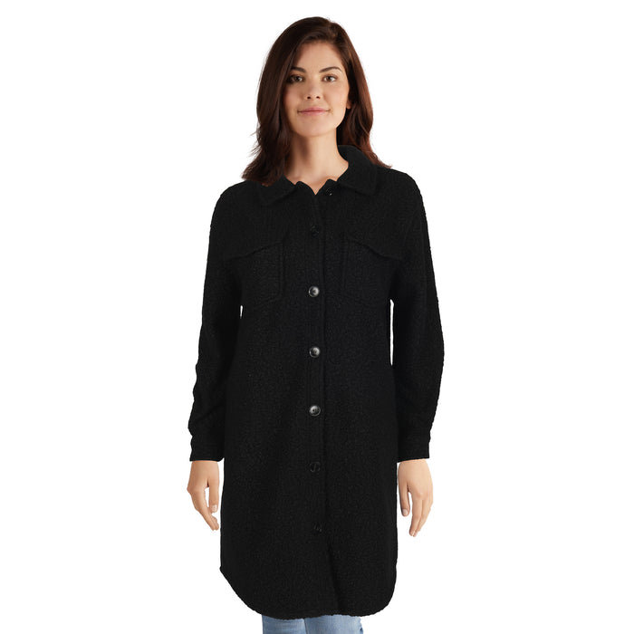 mySTYLE Women's Neutral Zone Long Boucle Jacket