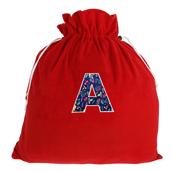 Sac cadeau avec monogramme – père Noël, 22 po x 25 po