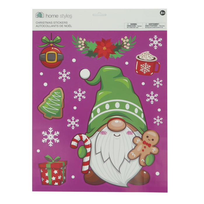 Autocollants de gnomes des fêtes, assortiment