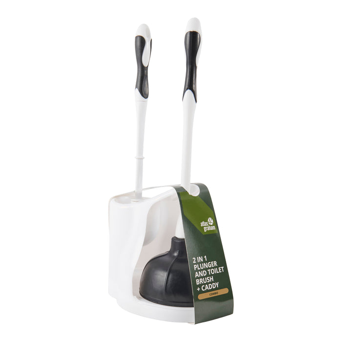 Ensemble débouchoir et brosse 2 en 1, 18 po