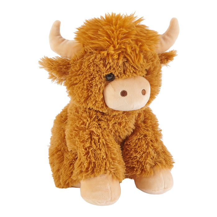 Plush Highland Cow, 8-in x 10-in.