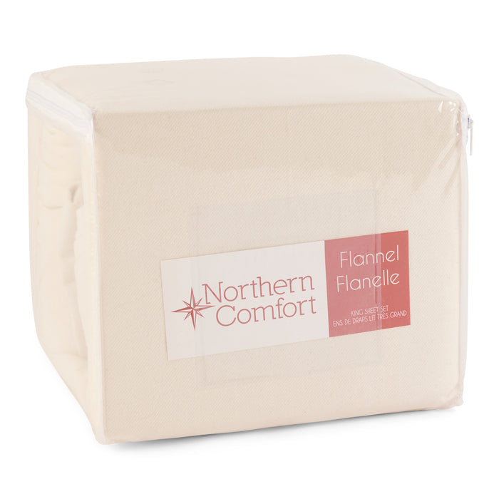 Northern Comfort Printed Flannel Sheet Set, King, Assorted, 4 Piece