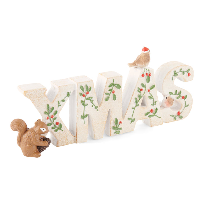 HomeStyles X-MAS Holiday Sign, 8.7-in x 1.4-in x 3.9-in.