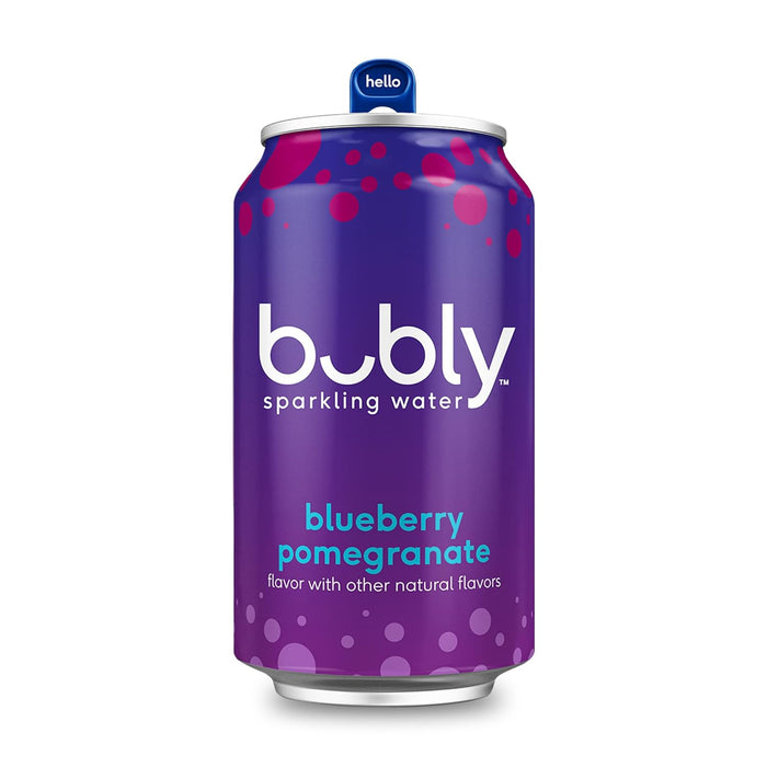Bubly Boisson à Base d'Eau Pétillante Bleuet Grenade, 355 ml