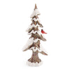 Sapin avec cardinaux à DEL – 5 x 3 x 12 po