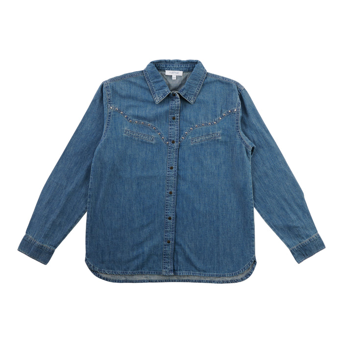 mySTYLE Women's Western Denim Shirt