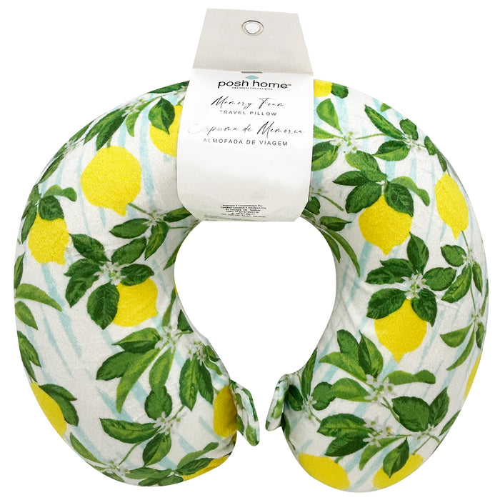 Printed Memory Foam Travel Pillow