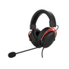 Casque d'écoute filaire avec micro pour jeux vidéo, noir