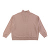 mySTYLE Women's Plus 1/4 Zip Ribbed Front Sweatshirt