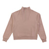 mySTYLE Women's 1/4 Zip Ribbed Front Sweatshirt