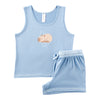 Women's Scooped Neck Boxer PJ Set, 2-Piece