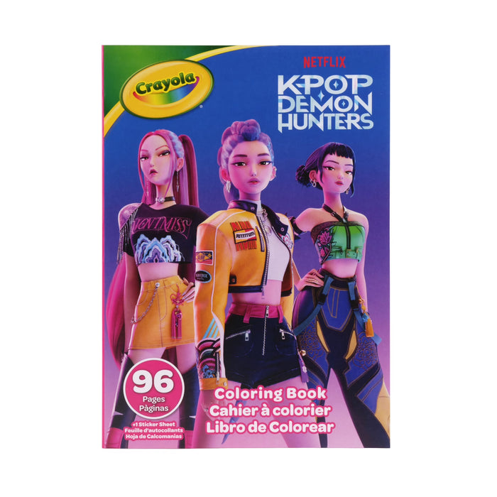 Crayola K-POP Demon Hunters Colouring Book