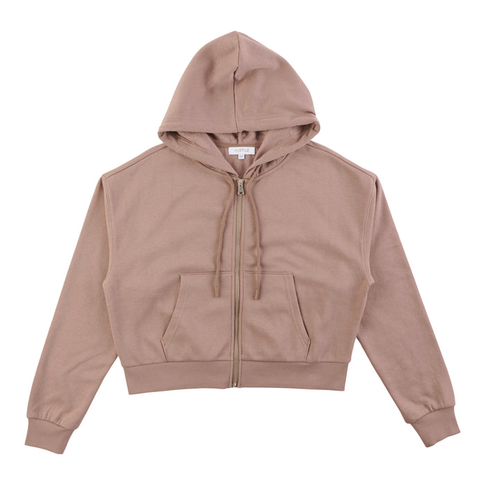 Chandail à fermeture éclair en molleton mySTYLE pour femmes