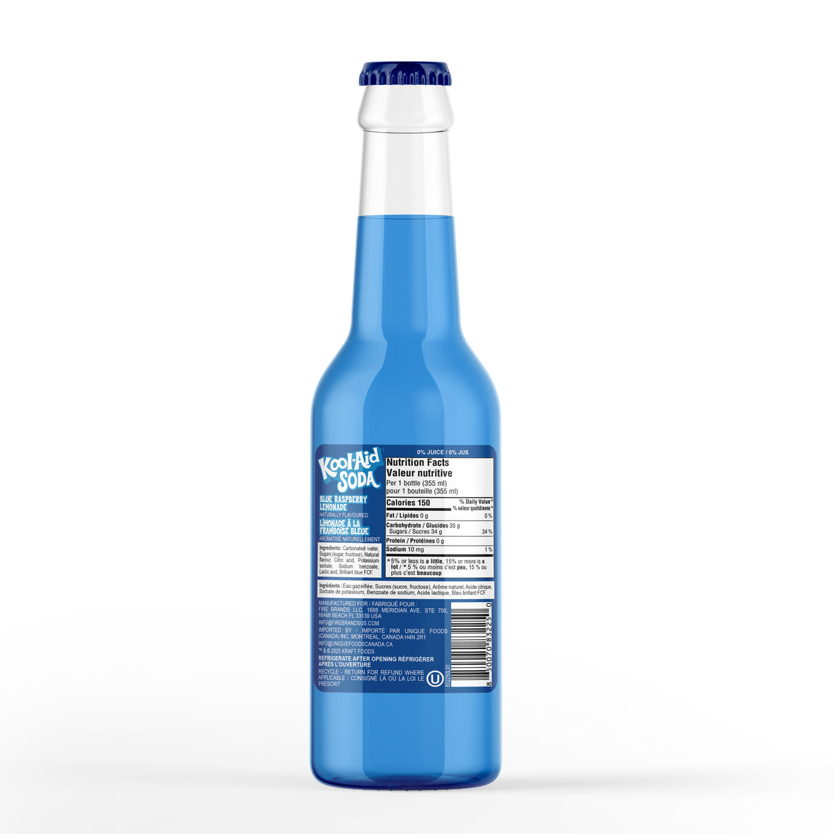 Giant Tiger Raspberry Kool-Aid Soda Blue Raspberry Lemonade, 355 ml – Giant Tiger