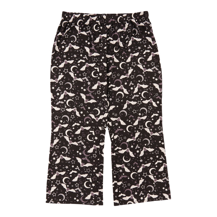 Pantalon à enfiler à jambes larges fantaisie taille plus pour femmes