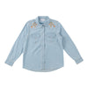 mySTYLE Women's Denim Embellished Western Shirt