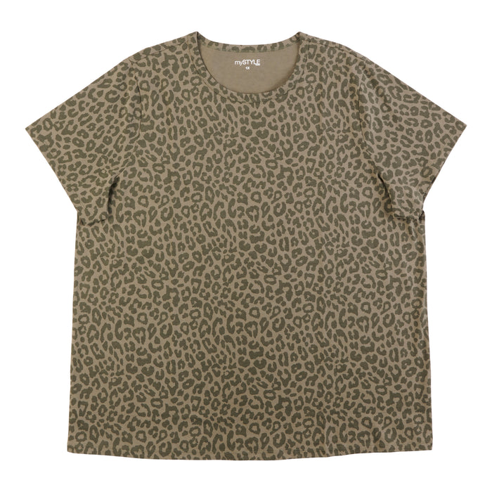 mySTYLE Women's Plus Crew Neck T-Shirt