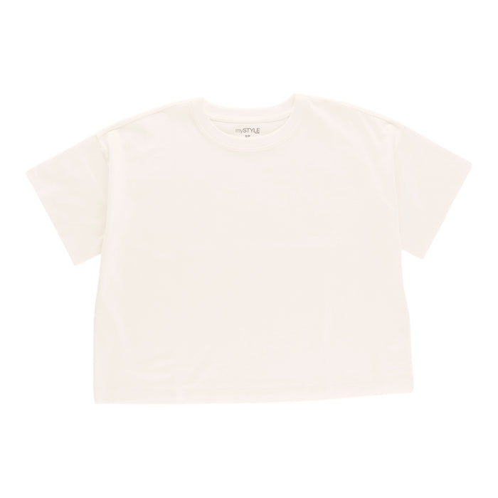T-shirt droit de couleur unie mySTYLE pour femmes