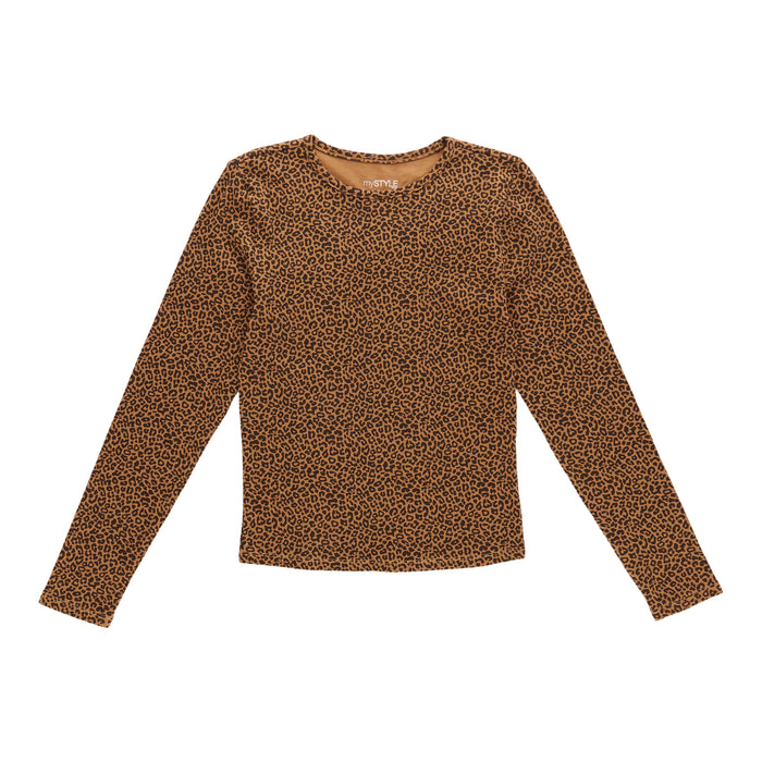 mySTYLE Women's Ribbed Long Sleeve Top