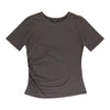 lily morgan Women's Cap Sleeve Ruching T-Shirt