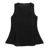 lily morgan Women's Sleeveless Suede Peplum Top
