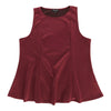 lily morgan Women's Plus Sleeveless Peplum Top
