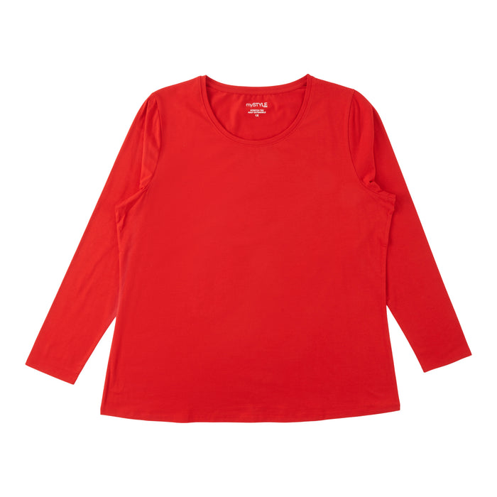 mySTYLE Women's Plus Long Sleeve Top