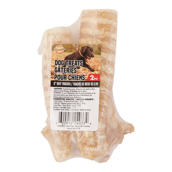 Trachées de bœuf pour chiens, emb. de 2
