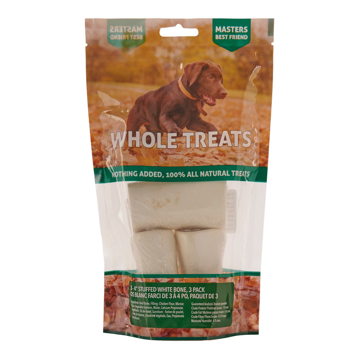 Masters Best Friend White Marrow Bone for Dogs, 3-Pack