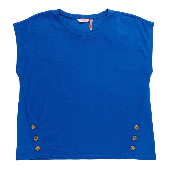 Women's Plus Top with Button Details