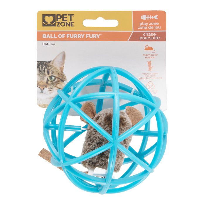 Pet Zone Ball of Furry Fury Cat Toy