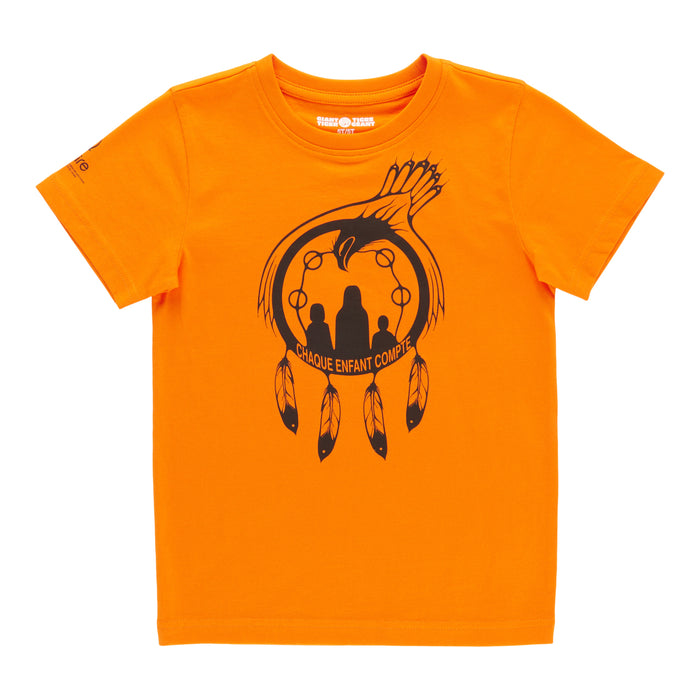 Chaque Enfant Compte" Toddler Unisex National Day of Truth and Reconciliation Orange T-Shirt, French