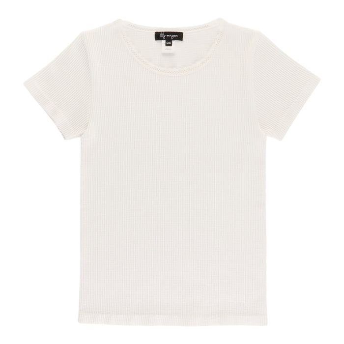 lily morgan Women's Solid Round Neck Top