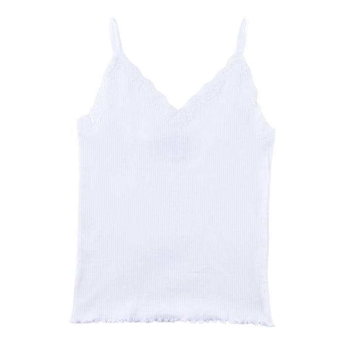 lily morgan Women's Solid Camisole with Lace Details