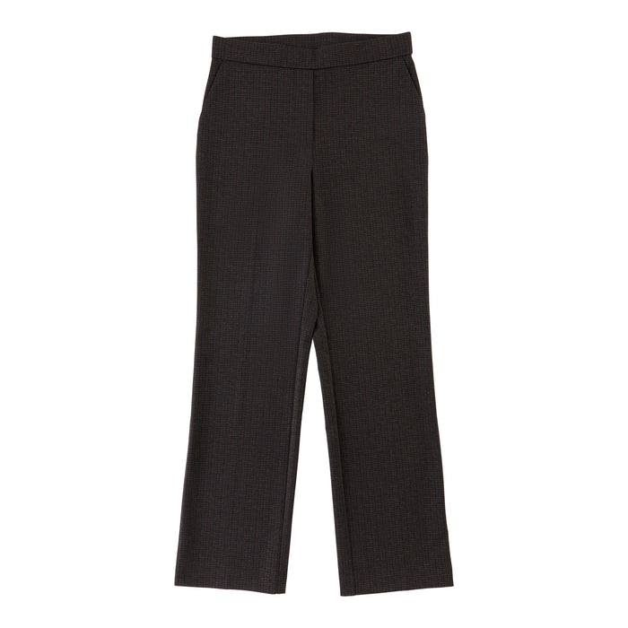 Pantalon imprimé à jambe semi-évasée en point de Rome lily morgan pour femmes