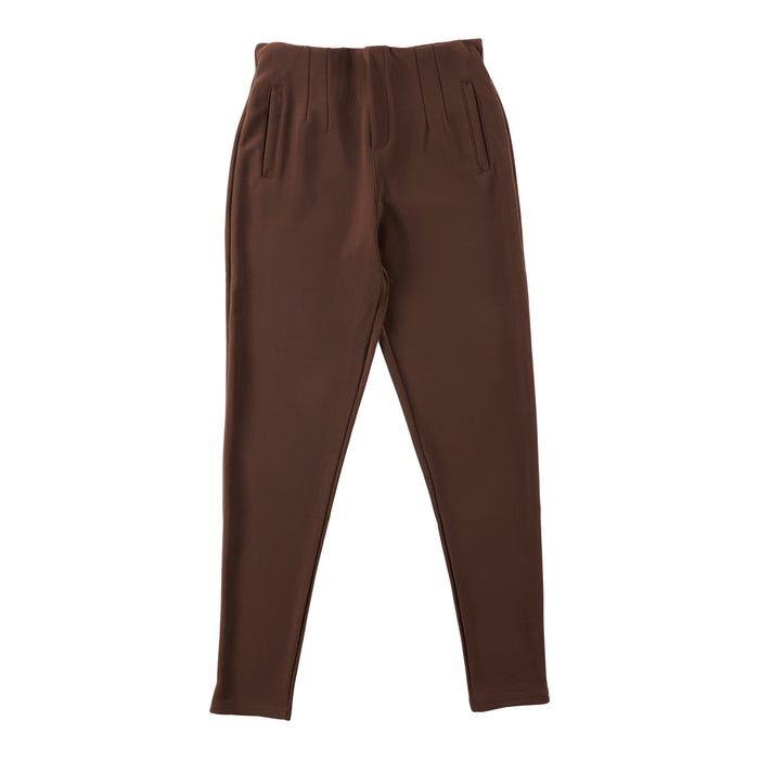 Pantalon d’aspect néoprène à jambe étroite lily morgan pour femmes