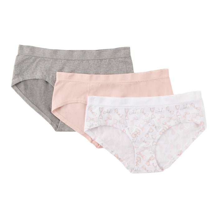 BELLA & BIRDIE Girls' Seamless Hipster Underwear, 3-Pack