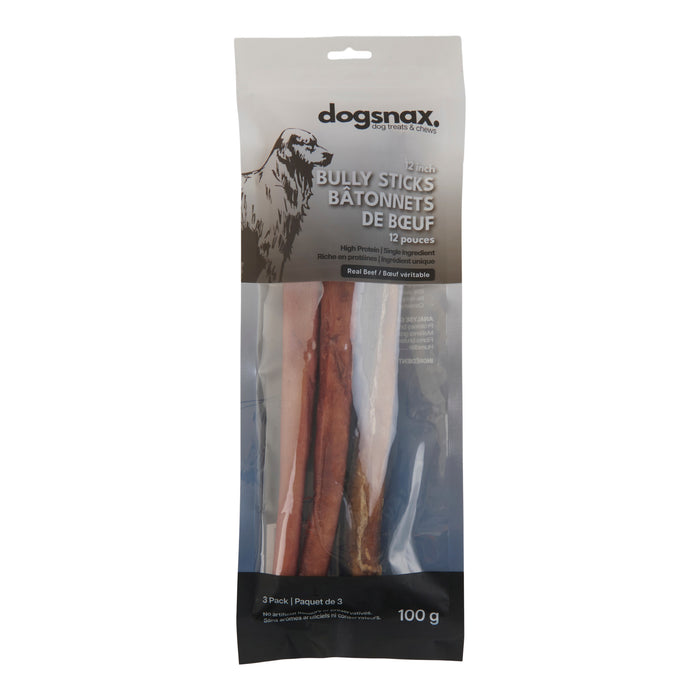 dogsnax Bully Sticks, 3-Pack